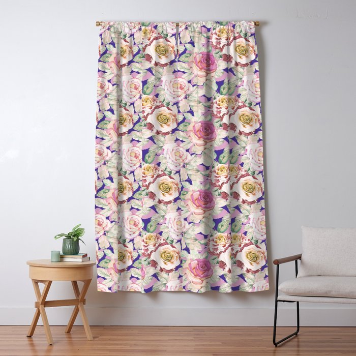 The lush garden in bloom P Window Curtain Gallery Image 5
