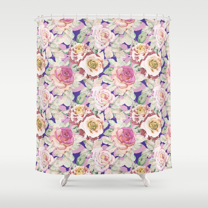 The lush garden in bloom P Shower Curtain Gallery Image 1