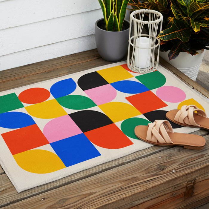BAUHAUS 06: Exhibition 1923 | Mid Century Series  Outdoor Rug Gallery Image 2