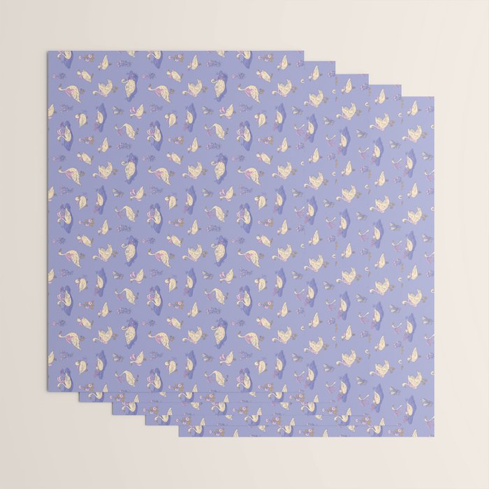 Swans With Bows - Ducks And Flowers Wrapping Paper Gallery Image 3
