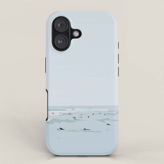 Tiny Surfers in Lima iPhone Case Gallery Image 1