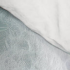 Peach Sand and Blue Sea - Coastal Aerial Photography Comforter Gallery Image 4