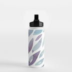 Watercolor floral petals - purple and blue Water Bottle Gallery Image 2