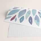 Watercolor floral petals - purple and blue Wrapping Paper Gallery Image 2