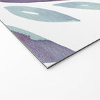 Watercolor floral petals - purple and blue Welcome Mat Gallery Image 2