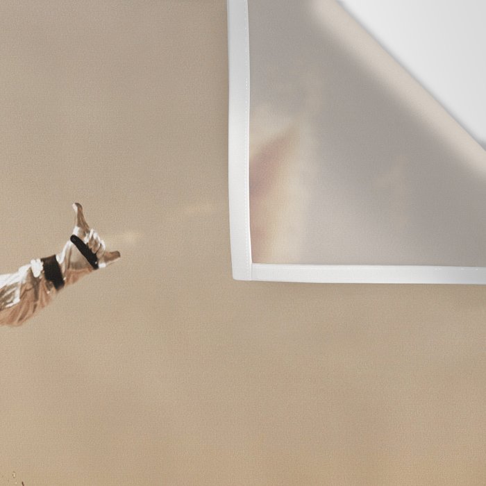 Space Surfer - Futuristic Surf Photo Art Print - Astronaut Riding a Wave Wall Tapestry Gallery Image 3