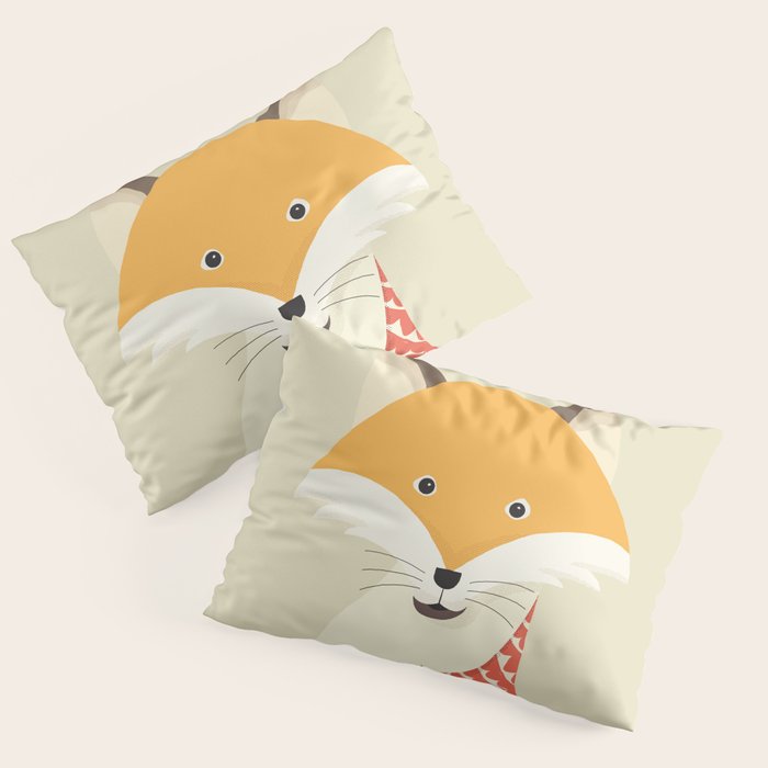 Whimsical Red Fox Pillow Sham Gallery Image 1