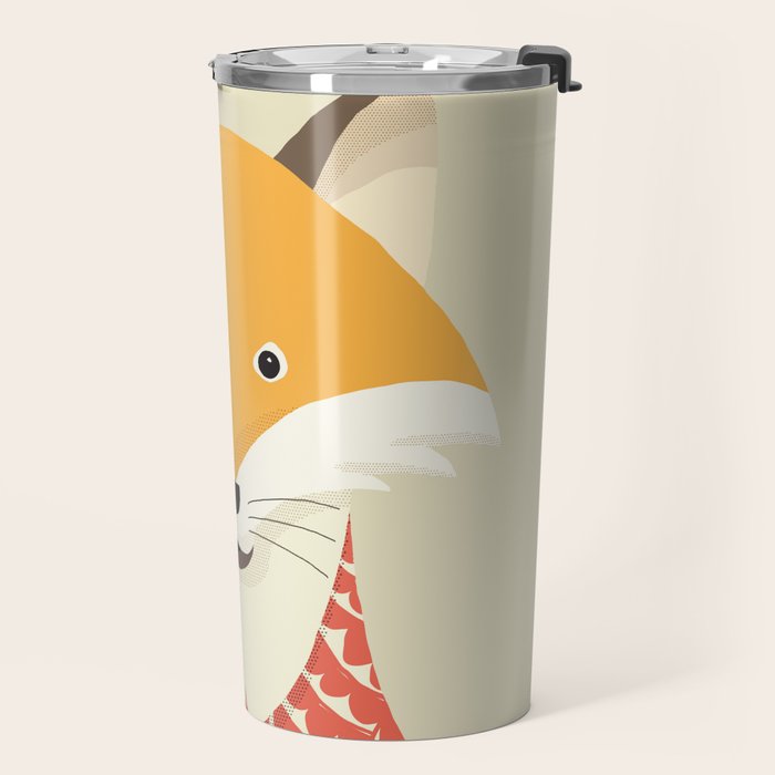 Whimsical Red Fox Travel Mug Gallery Image 2