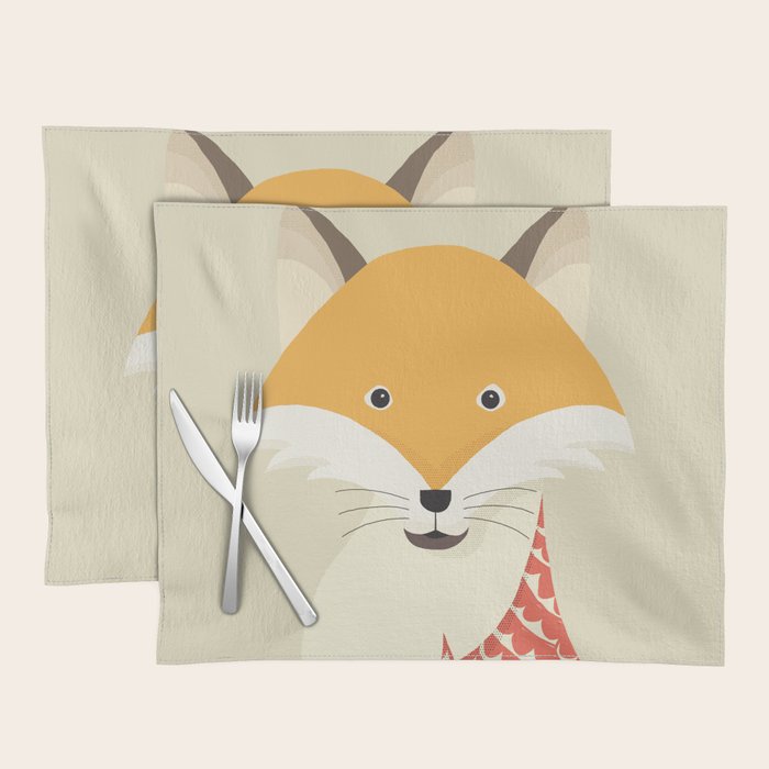 Whimsical Red Fox Placemat Gallery Image 1