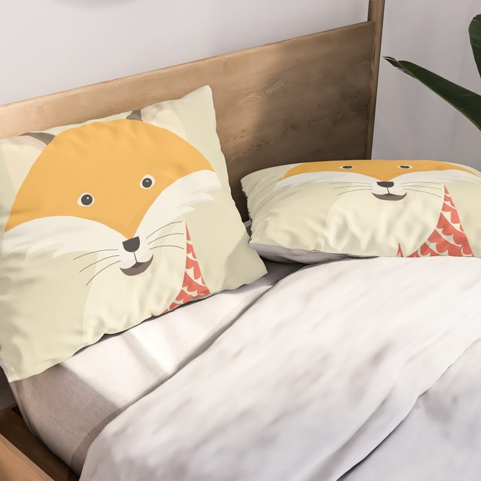 Whimsical Red Fox Pillow Sham Gallery Image 2