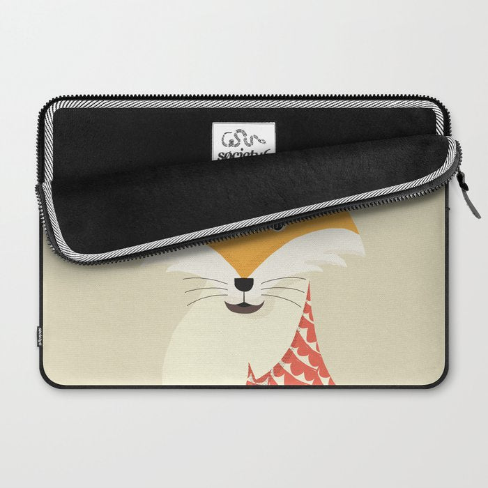 Whimsical Red Fox Laptop Sleeve Gallery Image 2