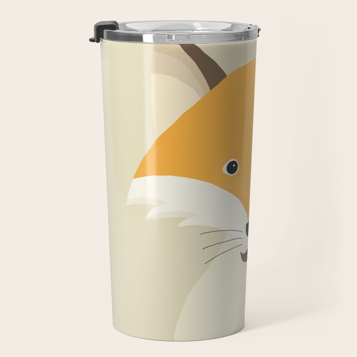 Whimsical Red Fox Travel Mug Gallery Image 3