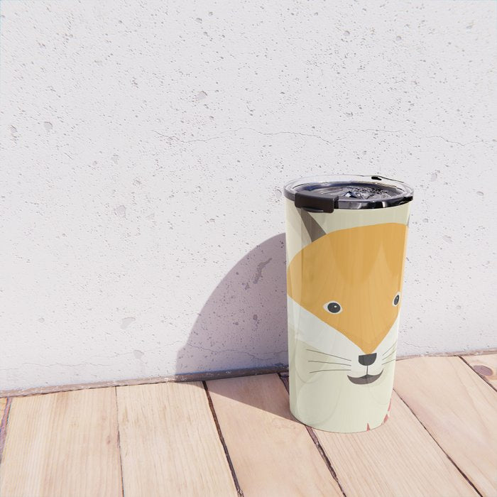 Whimsical Red Fox Travel Mug Gallery Image 4
