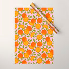 Orange Pattern - Amalfi Coast Cocktails Wrapping Paper Gallery Image 1