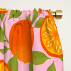 Orange Pattern - Amalfi Coast Cocktails Window Curtain Gallery Image 2