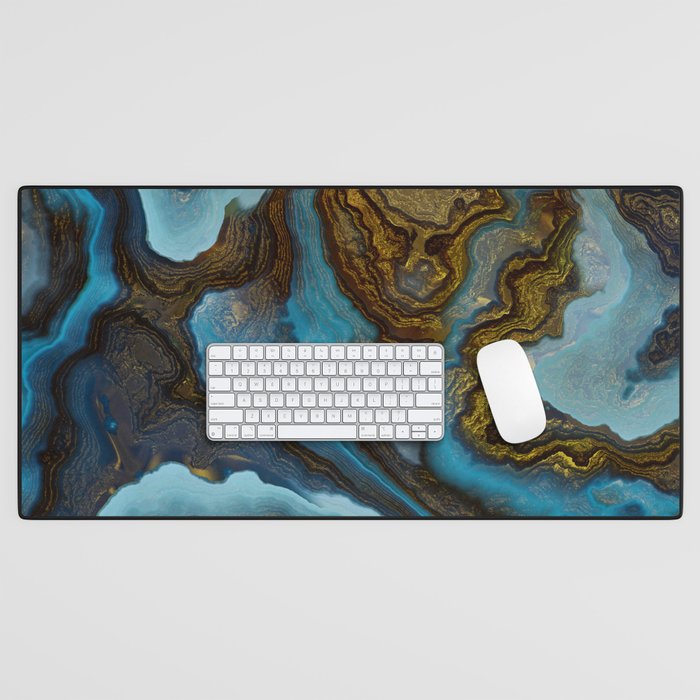 Blue Agate Desk Mat Gallery Image 1