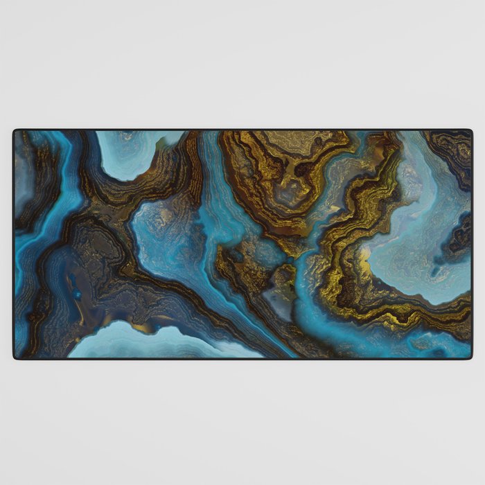 Blue Agate Desk Mat Gallery Image 3