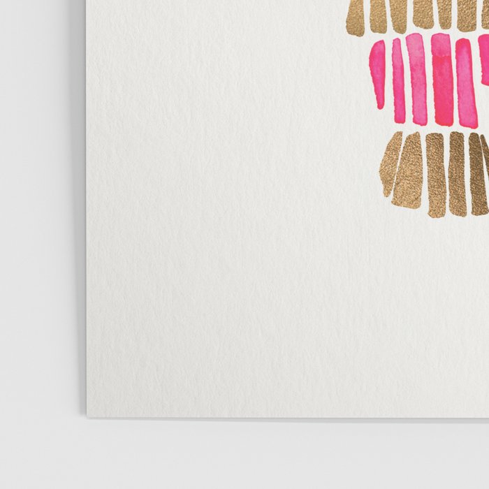 Mexican Donkey PinÌata - Pink & Rose Gold Palette Poster Gallery Image 3