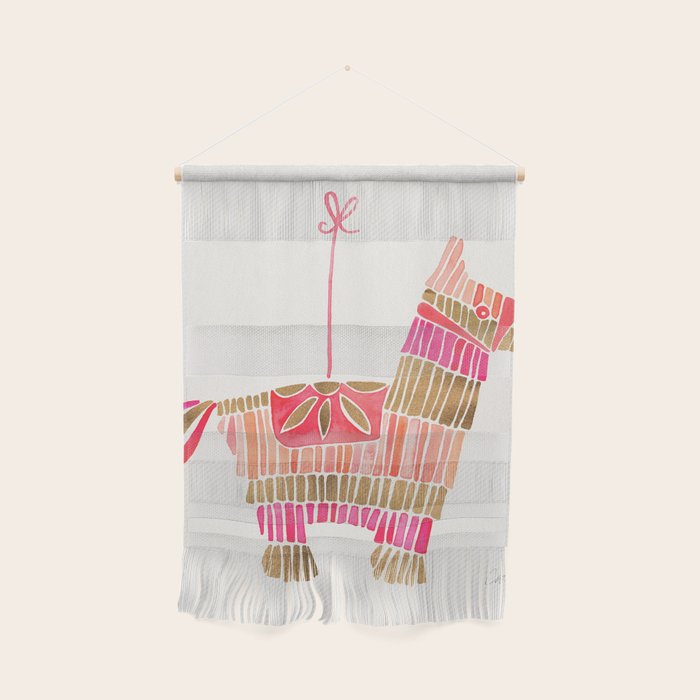 Mexican Donkey PinÌata - Pink & Rose Gold Palette Wall Hanging Gallery Image 1
