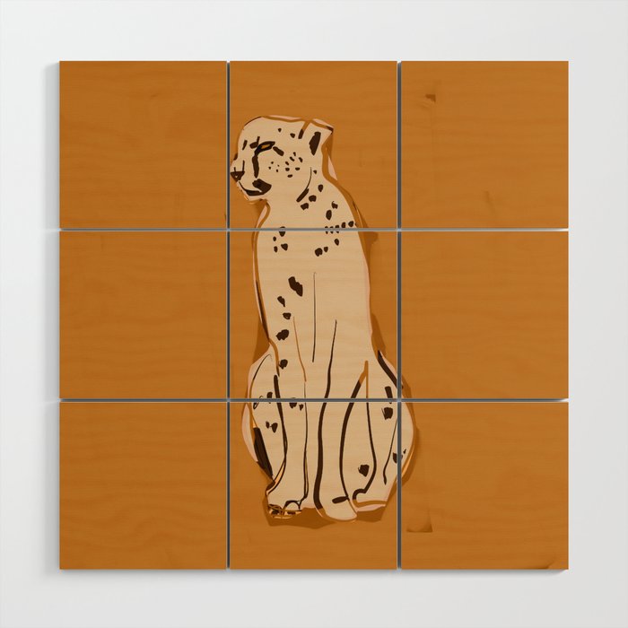 Cheetah 9 Wood Wall Art Gallery Image 1
