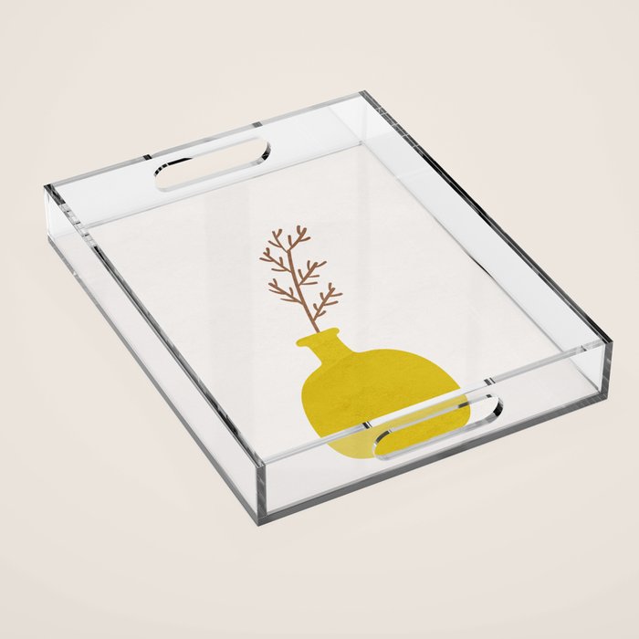 Little Vase Design 3 Acrylic Tray Gallery Image 1