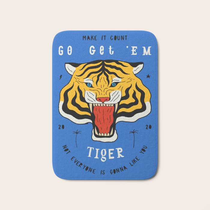 Go Get 'Em Tiger Bath Mat Gallery Image 1