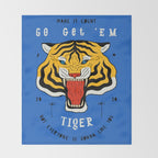 Go Get 'Em Tiger Throw Blanket Gallery Image 2