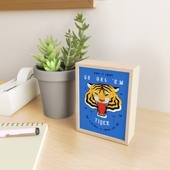 Go Get 'Em Tiger Mini Art Print Gallery Image 2