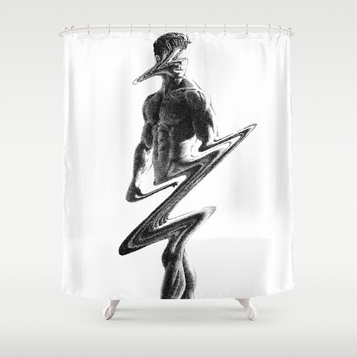 Wavy 2 - NOODDOODs Shower Curtain Gallery Image 1