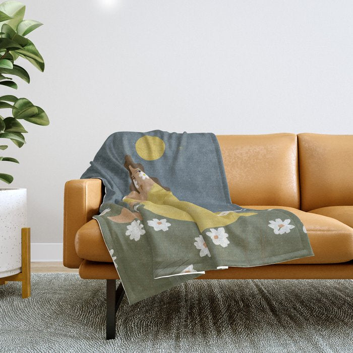 Sun don't shine Throw Blanket Gallery Image 1