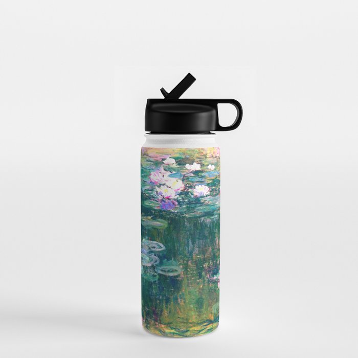 water lilies : Monet Water Bottle Gallery Image 1