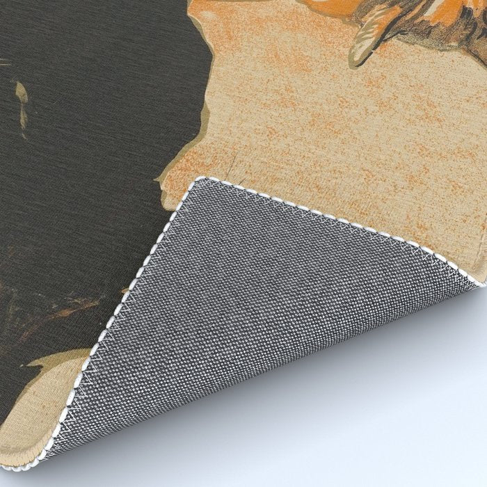 At the Bodiniere Théophile-Alexandre Steinlen 1894 Cat Ink Illustration Rug Gallery Image 4