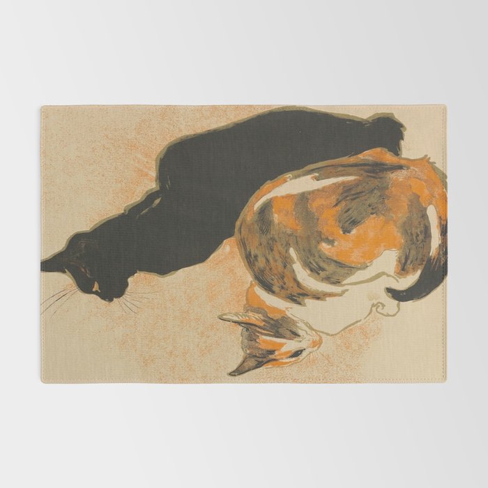 At the Bodiniere Théophile-Alexandre Steinlen 1894 Cat Ink Illustration Rug Gallery Image 2