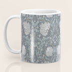 William Morris Vintage Pimpernel Blue Charcoal Silver Grey Coffee Mug Gallery Image 3