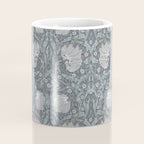 William Morris Vintage Pimpernel Blue Charcoal Silver Grey Coffee Mug Gallery Image 4