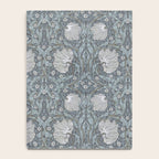 William Morris Vintage Pimpernel Blue Charcoal Silver Grey Notebook Gallery Image 4