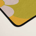 Groovy Yellow Green Flower Power Desk Mat Gallery Image 4