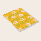 Groovy Yellow Green Flower Power Notebook Gallery Image 3