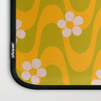 Groovy Yellow Green Flower Power Laptop Sleeve Gallery Image 3