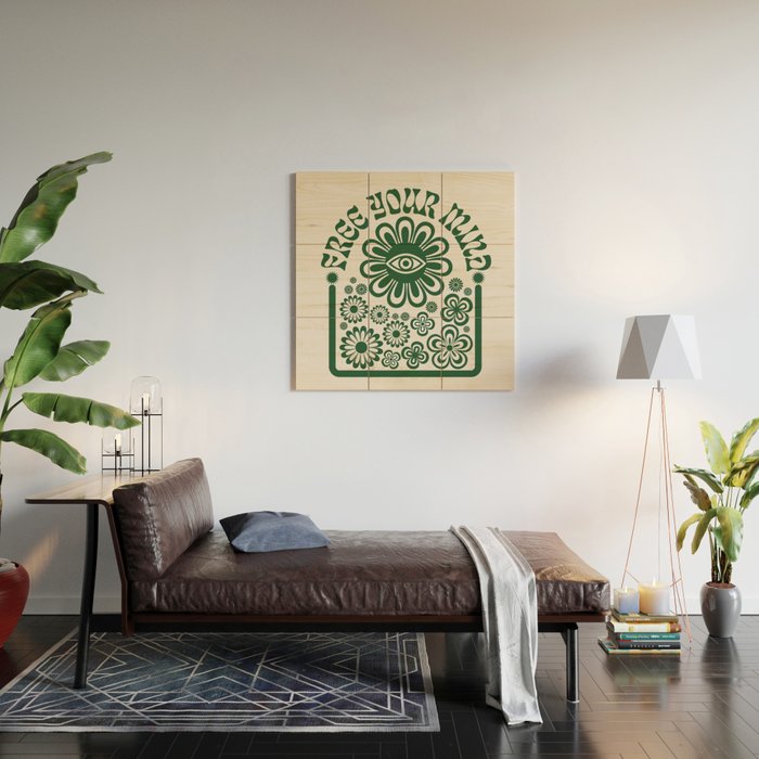 Free your Mind Wood Wall Art Gallery Image 2