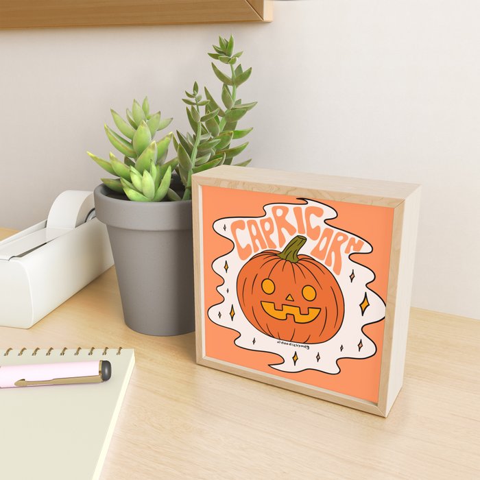 Capricorn Jack O Lantern Mini Art Print Gallery Image 2