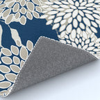 Leaves and Blooms, Blue and Gray Rug Gallery Image 4