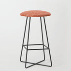 Boho, Raindrops Pattern in Terracotta Stool Gallery Image 1