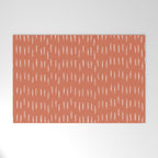 Boho, Raindrops Pattern in Terracotta Welcome Mat Gallery Image 1
