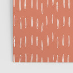 Boho, Raindrops Pattern in Terracotta Poster Gallery Image 3