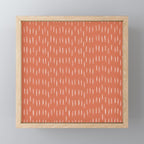 Boho, Raindrops Pattern in Terracotta Mini Art Print Gallery Image 1