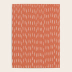 Boho, Raindrops Pattern in Terracotta Poster Gallery Image 4