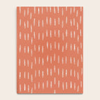 Boho, Raindrops Pattern in Terracotta Notebook Gallery Image 4