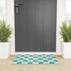Retro earth planet cartoon pattern Welcome Mat Gallery Image 3