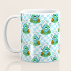 Retro earth planet cartoon pattern Coffee Mug Gallery Image 3